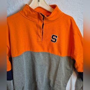 Syracuse University Snap Button Sweatshirt 2XL Colosseum Tricolor